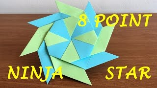 How To Make a Transforming Ninja Star 8Pointed [upl. by Lieno]