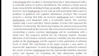 Constructing Overview  Detail Dendrogram Matrix Views [upl. by Gnilyarg]