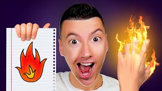 TOUT CE QUE JE DESSINE PREND VIE CHALLENGE  CRÉER LE FEU [upl. by Yensehc279]