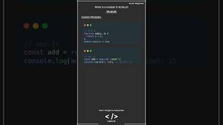 Nodejs Interview Question Module nodejs nodejstutorial javascriptinterview javascript [upl. by Ranip86]