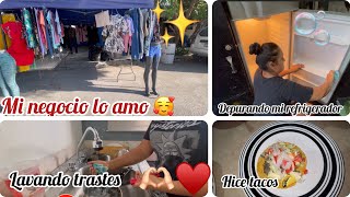 Depurando mi refrigerador 🫧🫧cuánto vendí en mi negocio 🏠♥️tacos muy ricos y facilísimos de hacer [upl. by Christi]