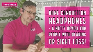 Bone Conduction Headphones  a nifty device for people with sight or hearing loss [upl. by Holihs]