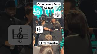 Carin Leon el Boca chueca el abrazo con Pepe Aguilar en los Latin Grammys viral [upl. by Ahsitra]