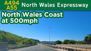 Cruising along the A55 North Wales Expressway at 500mph [upl. by Wenda936]