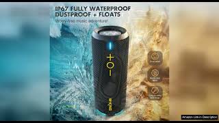 WKING Bluetooth Speaker IPX7 Waterproof Portable Speaker Bluetooth Wireless Loud with Dual Review [upl. by Eniamej595]