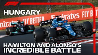 Hamilton And Alonsos Incredible Battle  2021 Hungarian Grand Prix [upl. by Coray]