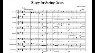 Elegy for String Octet Live Performance [upl. by Urbannai596]