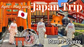 Japan Trip with Boyfen 2023  Part 2 KYOTO  Du lịch Nhật Bản tự túc Phần 2 KYOTO🇯🇵🦊⛩️🎏 [upl. by Farman]