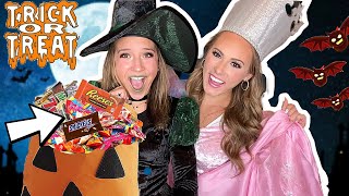 KAYLA amp KALLI OFFICIAL HALLOWEEN TRICK OR TREAT VLOG 2023 🎃🍫👻 [upl. by Battat79]