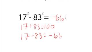 Find the Difference in Squared Numbers [upl. by Heuser682]