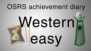 OSRS Western provinces easy diary guide [upl. by Dobrinsky]