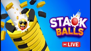 Stack Balls 3D  😱 stackball shortsfeed shortlive [upl. by Larkins]