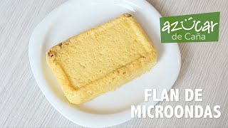 FLAN CASERO EN 6 MINUTOS HECHO EN MICROONDAS [upl. by Eugenides411]