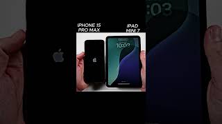 IPHONE 15 PRO MAX VS IPAD MINI 7 SPEED TEST [upl. by Yclehc]