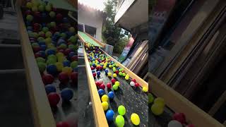 100 Ball Rolling Art Videogaltmarblerun asmr [upl. by Manny]