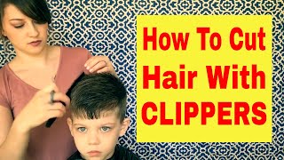 How To Cut Boys Hair With Conair Clippers [upl. by Boland550]