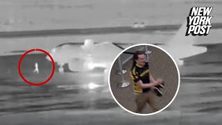 New video shows final moments of disturbed passenger who died after climbing into Delta plane engine [upl. by Enileve161]