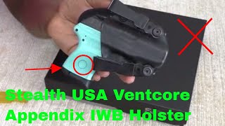 ✅ How To Use StealthGear USA Ventcore Appendix IWB Holster Review [upl. by Adnwahsar]