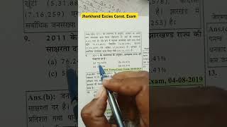 Jharkhand GK  JPSC  JPSC QUESTION PAPER  JHARKHAND police gk  shorts [upl. by Cone]