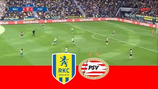 Highlights RKC Waalwijk  PSV  Eredivisie 20232024 [upl. by Burrton]