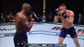 Kamaru Usman vs Colby Cavington  5th round Full HD [upl. by Laurie]