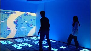 Seekway 3D LED Game  Interactive Indoor Floor Game with Projector [upl. by Kynthia675]