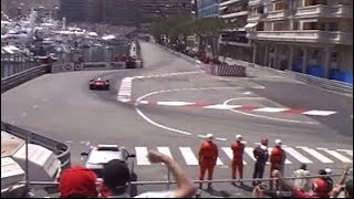 F1 Michael Schumacher Qualifying Monaco 2003  Nouvelle Chicane  V10 sound [upl. by Elleryt]