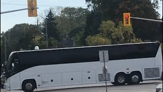 MCI COACH BUS GOING Down Wharncliffe Road This Morning in London Ontario Canada [upl. by Lareena]