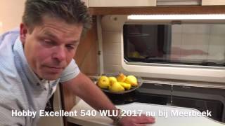 Review Hobby Excellent 540 WLU 2017 te koop bij Meerbeek Caravans en Campers [upl. by Avelin]