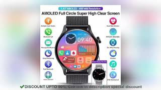 ✔️2024 New 143 Inch AMOLED HK85 Smart Watch Sports World Clock Calculat [upl. by Eliezer]