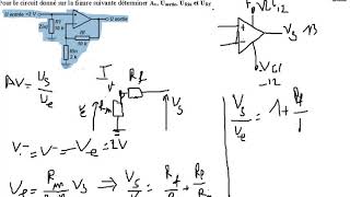 amplificateur opérationnel  exercice 1 darija [upl. by Kurman]