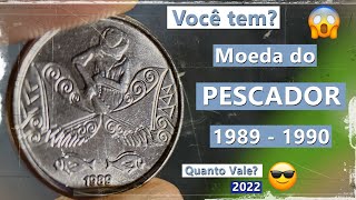 INACREDITAVEL Quanto Vale a moeda do PESCADOR 1989 e 1990 valor de catálogo [upl. by Holcomb]