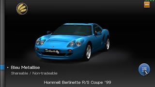 Gran Turismo PSP  Hommell Berlinette RS Coupe 99 [upl. by Bahner]