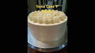 Yummy Yema Cake 9quot baking cake cakedecorating food [upl. by Linneman]