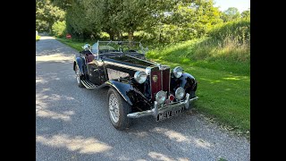 1953 MG TD  Original UK RHD offered for sale with Robin Lawton Vintage amp Classic Cars [upl. by Hazlip]