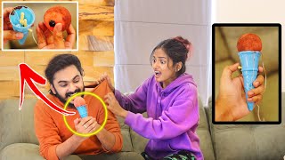 നോംബിന് FAKE ICE CREAM PRANK ON DUDY 😂 UNBOXINGDUDE l [upl. by Inaleon407]