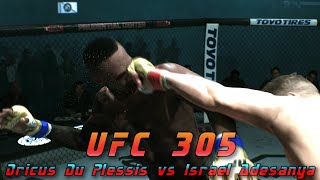 UFC 305 Dricus Du Plessis vs Israel Adesanya 🇿🇦🥊🇳🇿 Middleweight Mayhem on PS5 🎮🏆 [upl. by Acus]