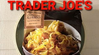 Trader Joes Fettuccine Alfredo  Review [upl. by Amitarp499]