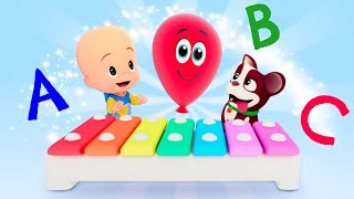 La canción del ABC con globos y más canciones infantiles de Cleo y Cuquín [upl. by Halbeib302]