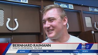 Colts’ trip to Germany acts as homecoming opportunity for tackle Bernhard Raimann [upl. by Evannia]