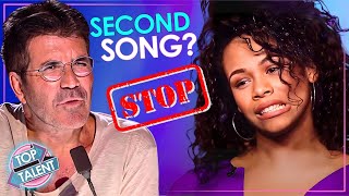 Simon STOPS✋ Auditions DEMANDS Second Song [upl. by Eilrac]