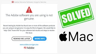 How to completely disable Adobe genuine software integrity service alert  Mac FIXED [upl. by Bartie]