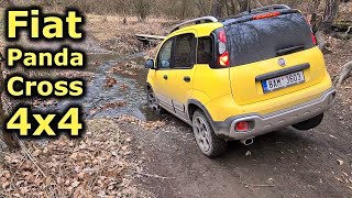 Fiat Panda Cross 4x4  light offroad  muddy roads  POV [upl. by Lanctot821]