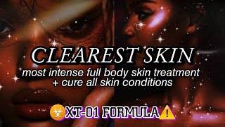 ☣️XT01✨1000x MOST INTENSE CLEAR SKIN Subliminal  cure acne amp all skin conditions ❌PURGING [upl. by Elleyoj313]