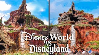 Top Walt Disney World Rides vs Disneyland Rides Magic Kingdom vs Disneyland [upl. by Grove]