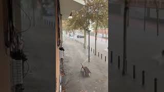 Lluvias torrenciales en Vilanova i la Geltrú Barcelona [upl. by Zima414]