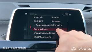 Route setting on BMW iDrive 6 system [upl. by Garzon]