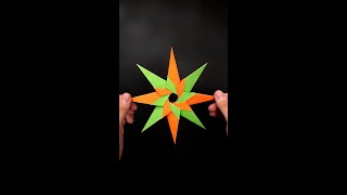 Origami Shuriken  Amazing 8pointed Ninja Star shorts EasyOrigamiAndCrafts [upl. by Eicats]