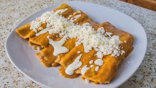 Enfrijoladas De Queso  Recetas Mexicanas Faciles [upl. by Henig]