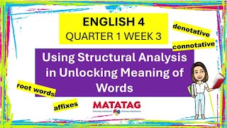 ENGLISH 4 QUARTER 1 WEEK3 MATATAG CURRICULUM WITH KMT english4quarter1week3 [upl. by Prunella]